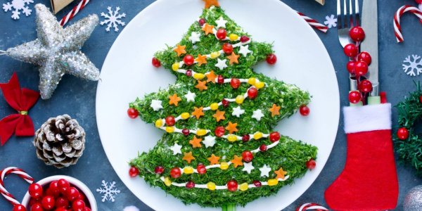 Новогодний салат Ёлочка