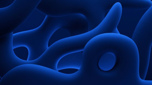 Blue-organic-smooth-curved-dark