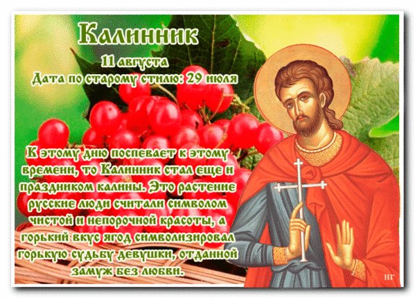 Анимированная открытка калинов день (1)