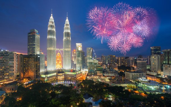 Fireworks on New Year's 2