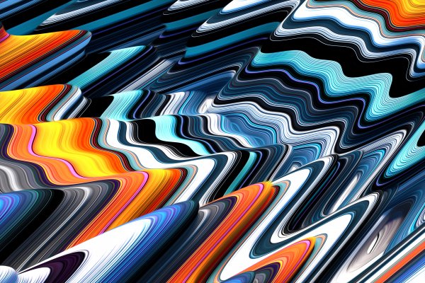 Wavy-lines-blue-orange-psychedelic-dynamic-waves
