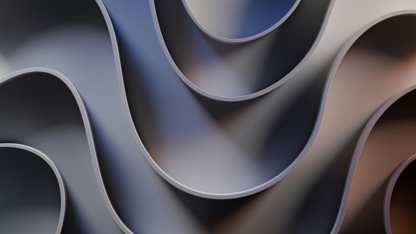 Waves-gray-blue-curves-smooth-gradient