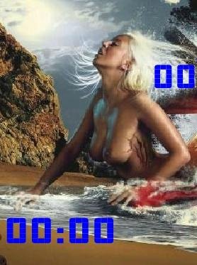 Девушка цифр часы