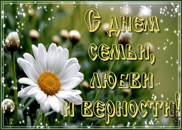 Анимированная открытка с днём семьи