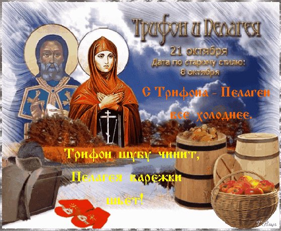 Анимированная открытка трифон и пелагея