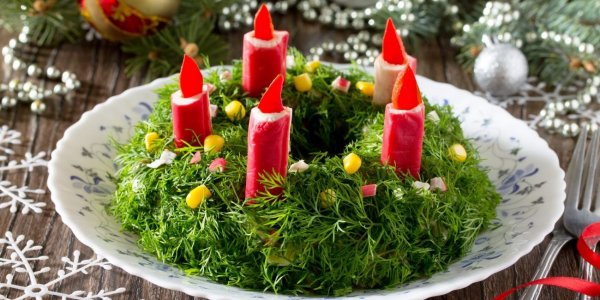 Салат Рождественский венок