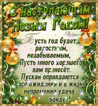 Счастья в новом году!..