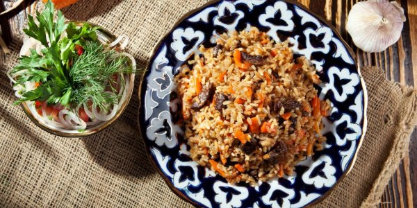Рассыпчатый плов с бараниной