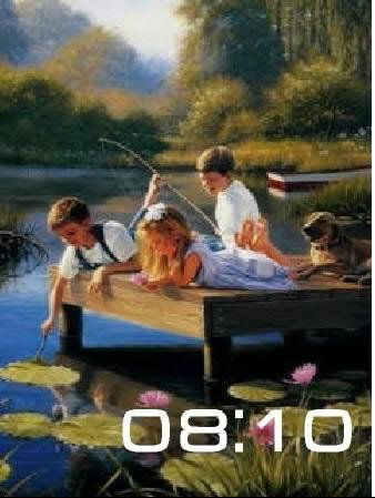 Рыбаки цифр часы