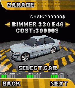BimmerStreetRacing3D Nokia 6111 en fr de ru v1 0