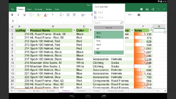 Microsoft Excel v16.0.6701.1004