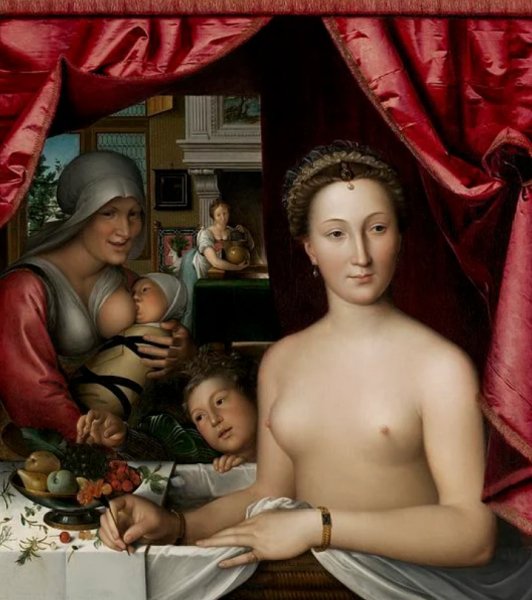 Франсуа Клуэ,Туалет дамы,1571 г