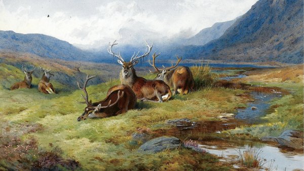 Archibald Thorburn-Олени