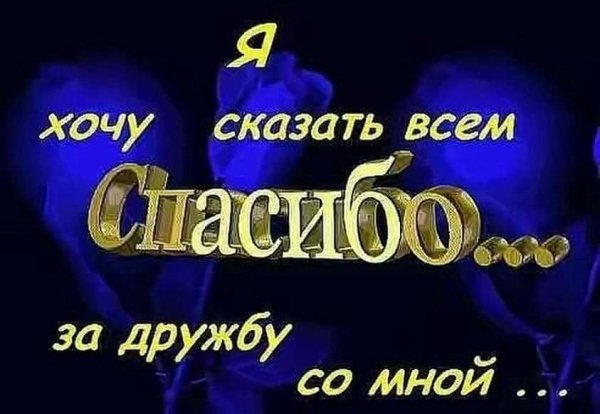 спасибо друзья что вы есть..