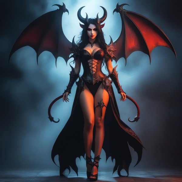 Девушка,демон,суккуб,фэнтези.03