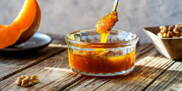 Португальское варенье из тыквы с грецкими орехами