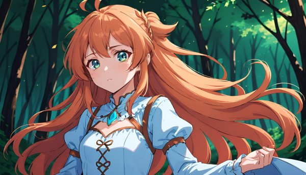 Девушка аниме,фэнтези.10