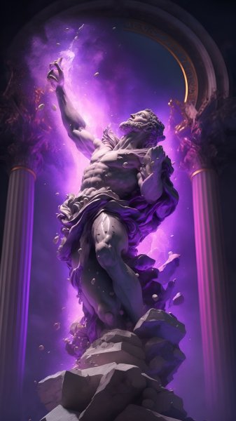 Aesthetic-statue-purple-background-161025