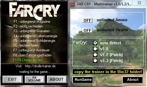 тренер для far cry 1 (ver. 1.4)