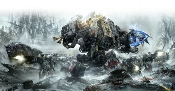WH40k Дредноут.Волки.Атака