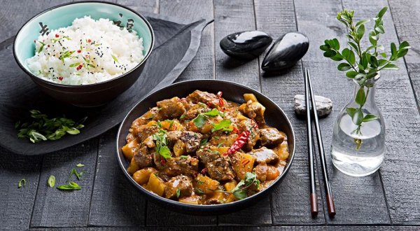 Японское карри из говядины с овощами