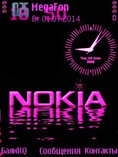 Nokia clock часы анимация