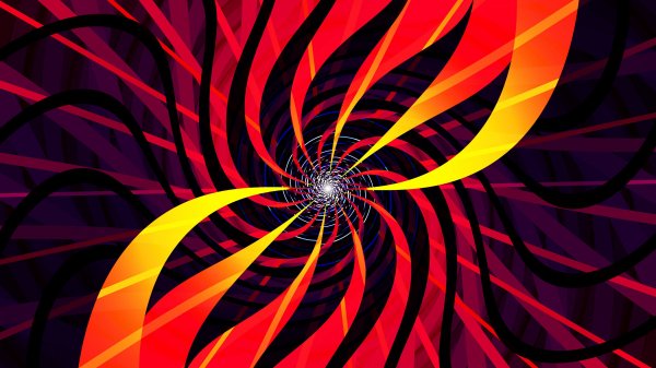 Red-yellow-spiral-psychedelic-pattern