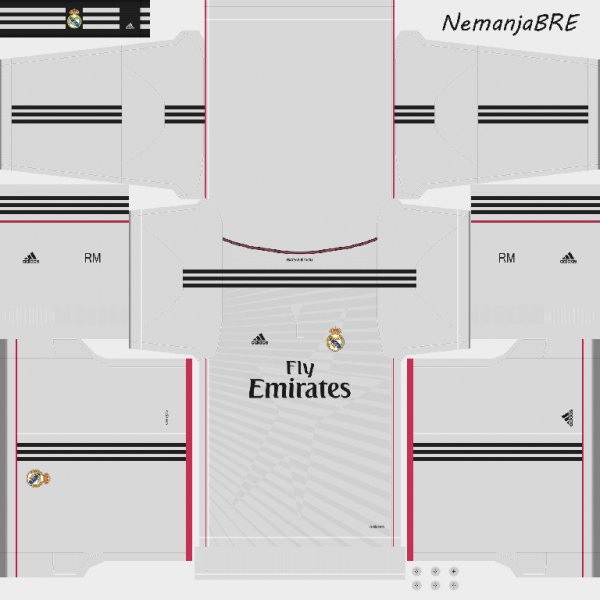 PES 14 Real Madrid 2014-15 GDB Kits by N