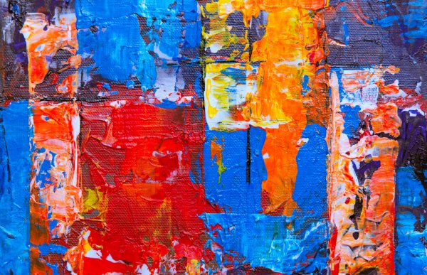 Blue-orange-colorful-texture-brushstrokes