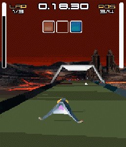 3D red out racer 128x160 se