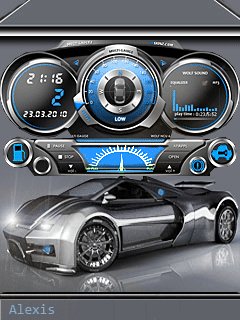 Silver car player спидометр