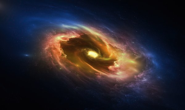 Yellow-spiral-galaxy-fantasy-space-art