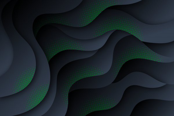 Dark-green-waves-gradient-layers-dark