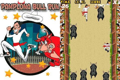 pamplona bull run 240x320