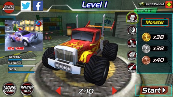 Monster Truk 4x4 Stunt Racer Mod
