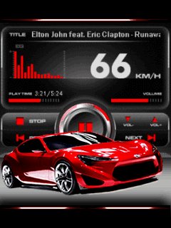Turbo car ferrari музыкальный плеер