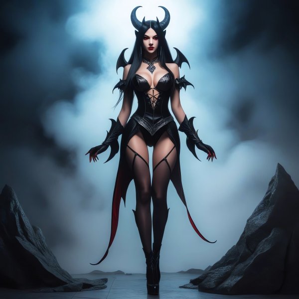 Девушка,демон,суккуб,фэнтези.08