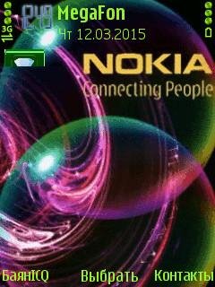 Nokia neon абстракция анимация