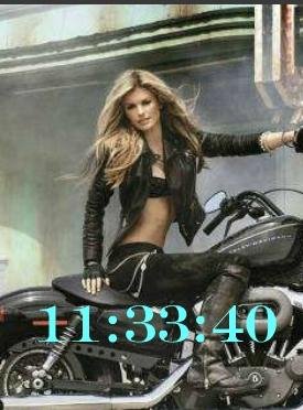 Мото цифр часы