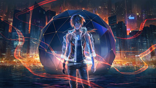 Night City Anime Boy