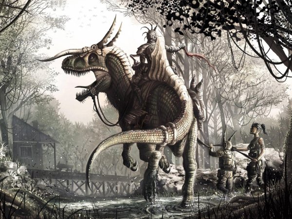 dragon-rider-people-home-trees