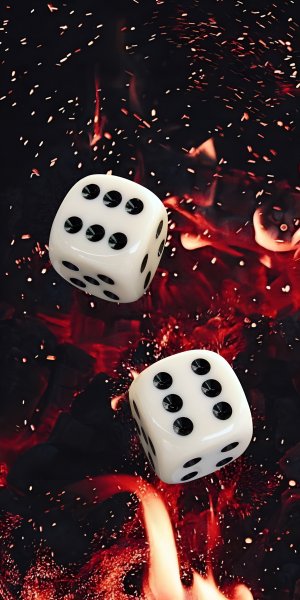 Dice-on-a-dark-background