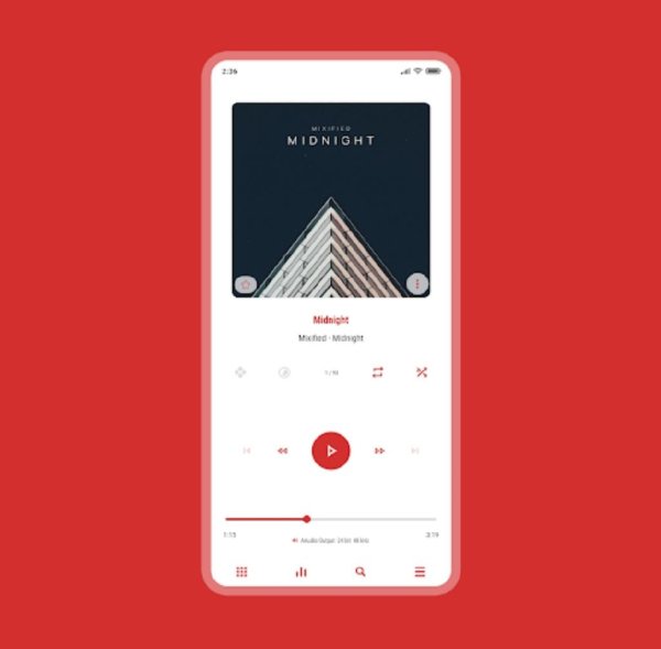 Luminous Белая Кожа для Poweramp 3(5.3.43) Mod:Pathced