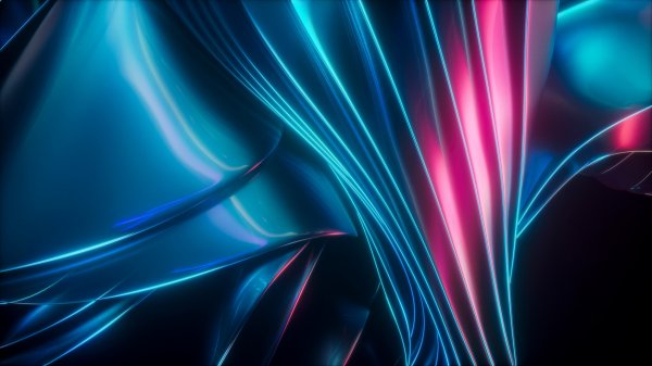 Blue-pink-light-waves-smooth-futuristic