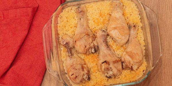 Ленивый плов с курицей