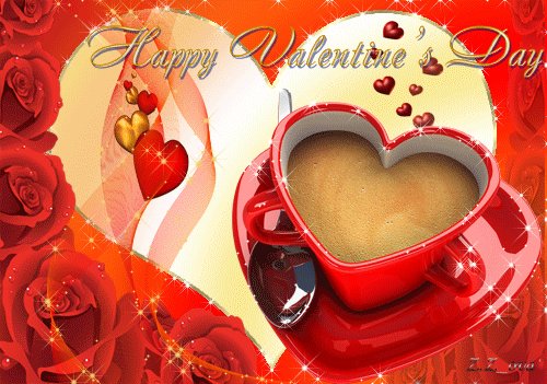 Яркая валентинка