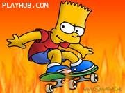 Bart Simpson Skateboarding