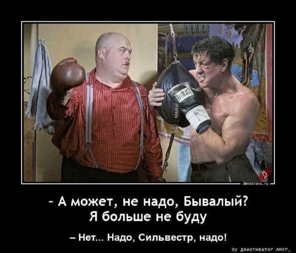 Надо, Сильвестр, надо...