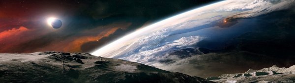 Multiple-display-space-planet-space-art-wallpaper