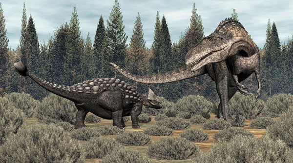 Ankylosaurus-vs-acrocanthosaurus-walter-colvin